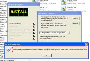 Error Install Virtual Springfield
